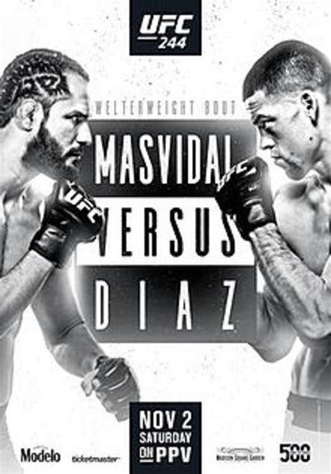 nate diaz vs masvidal fight card|UFC 244 Results .
